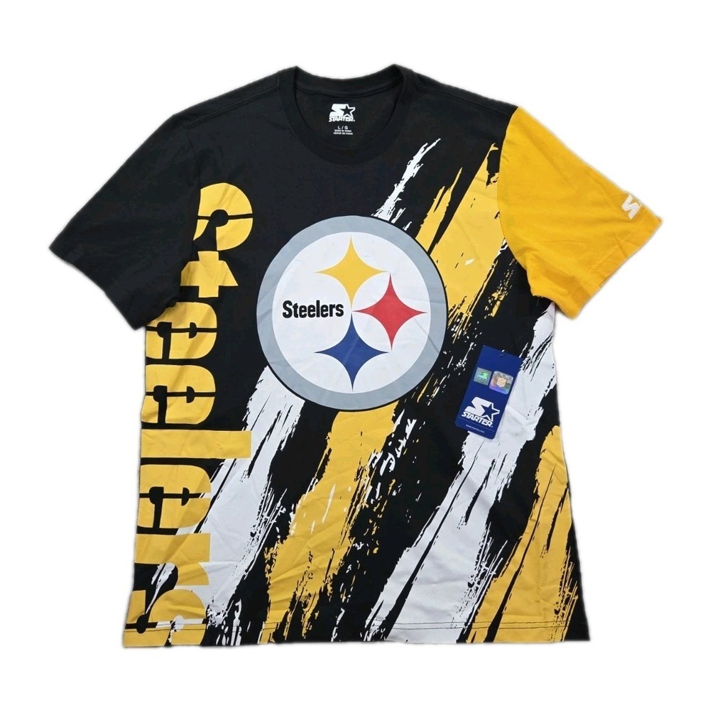 New Starter Pittsburgh Steelers T Shirt Mens Large Extreme Defender Short Sleeve